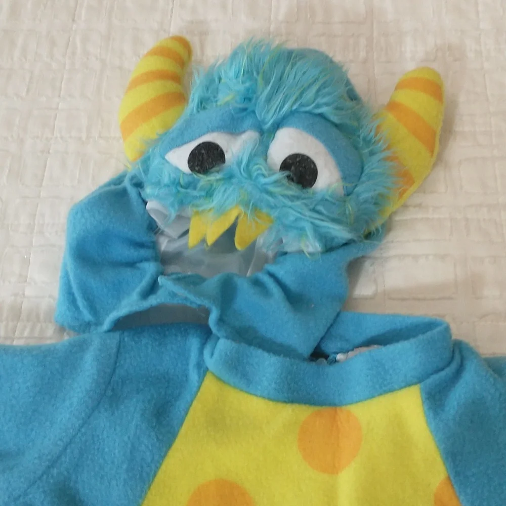 Monster Halloween Costume, Size Small,‎ Full Jumpsuit Onesie